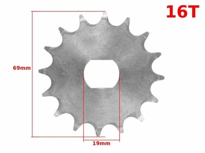 ЗУБЧАТКА ПЕРЕД SIMSON S51 16Z ML