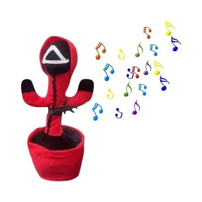 Zabawka dla dzieci - Tańczący i śpiewający kaktus SQUID GAME