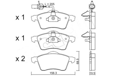 TRINKELĖS STABDŽIŲ VW T4 96- CZUJ METELLI 