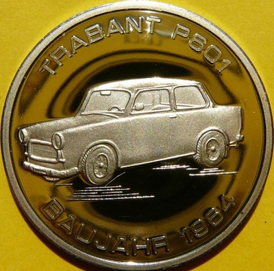 TRABANT P601 DDR KULTOWE AUTO ROKU 1964 PROOF MENNICZA