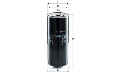 MANN-FILTER ФИЛЬТР PRZEMYSŁOWY MANN W11102 22