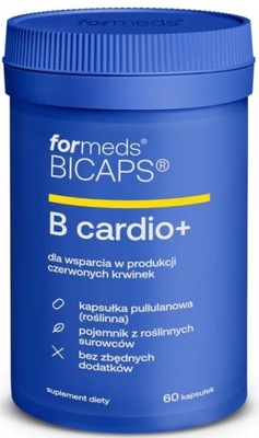 Formeds BICAPS B Cardio+ WITAMINA B6 B12 FOLIANY KRĄŻENIE SERCE 60 kapsułek