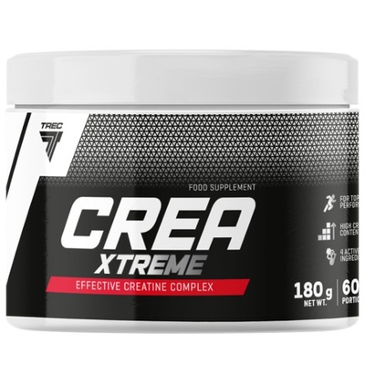 Kreatyna 4 Formy Trec Crea Xtreme Powder Wysoka Przyswajalność Moc 180g