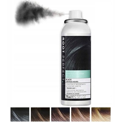 Spray Maskuje Siwiejące Włosy Zakrywa Odrosty 75ml