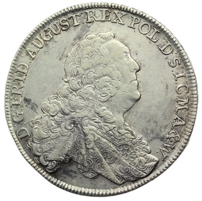 TALAR POLSKA SAKSONIA 1763 FWoF DREZNO AUGUST III