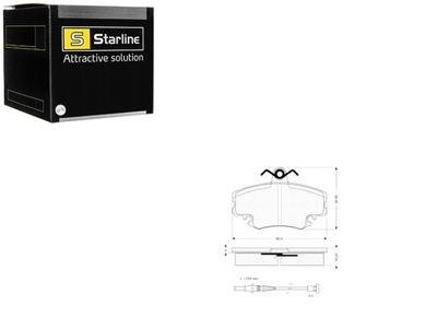 ZAPATAS DE FRENADO RENAULT CLIO ESPACE EXPRESS MEGANE JUEGO STARLINE  