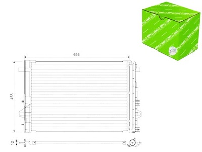 KONDENSATORIUS KONDICIONAVIMO MERCEDES A W176 B SPORTS TOURER W246 W242 CLA 