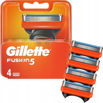 GILLETTE FUSION 5 OSTRZA WKŁADY 4szt. ORYGINAŁ