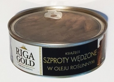 Riga Gold szproty wędzone w oleju roślinnym 240g