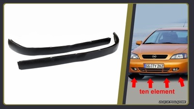 OPEL ASTRA G BERTONE ADICIONES GOMA SPOILER DE PARAGOLPES JUEGO  