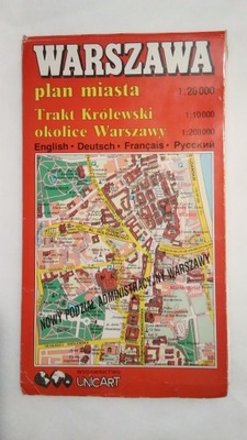 WARSZAWA plan miasta mapa