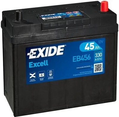 АКУМУЛЯТОР EXIDE EXCELL P+ 45AH 330A EB454