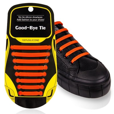 Płaskie gumowe sznurówki do butów bez wiązania