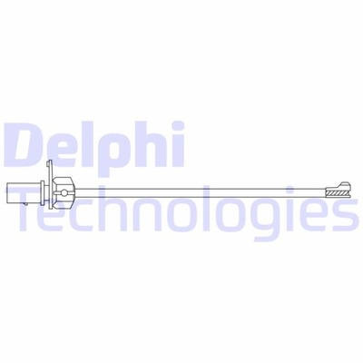 SENSOR DESGASTE KLOCKA PARTE DELANTERA DELPHI LZ0304 CONTACTO OSTRZEGAWCZY, ZUZYCIE  