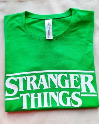 STRANGER THINGS T-shirt Koszulka Damska GREEN S