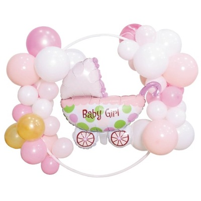 DEKORACJA BALONY Baby Shower GIRL dla dziewczynki