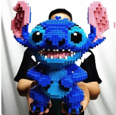 FIGURKA KLOCKI STITCH DISNEY 5600 KLOCKÓW *GIGANT*