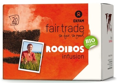 Herbatka rooibos infusion fair trade bio (20 x 1,5