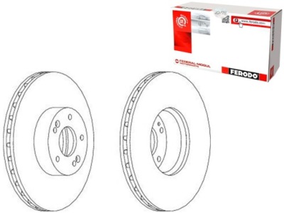 Тормозные диски тормозные 2szt. hyundai grand santa fé ix55 фото №1