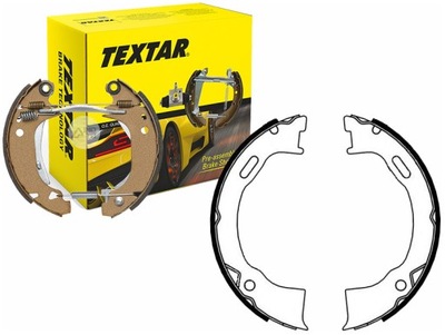 TEXTAR JUEGO ZAPATAS DE FRENADO 4796337 XF222648A  