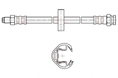 ПАТРУБОК ТОРМОЗНОЙ ELAST. CITROEN JUMPER FIAT DUCAT