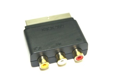 oryginalna czarna przejściówka EURO do xbox 360