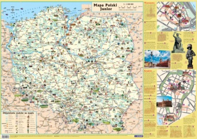 Mapa w tubie: Polska - dla dzieci