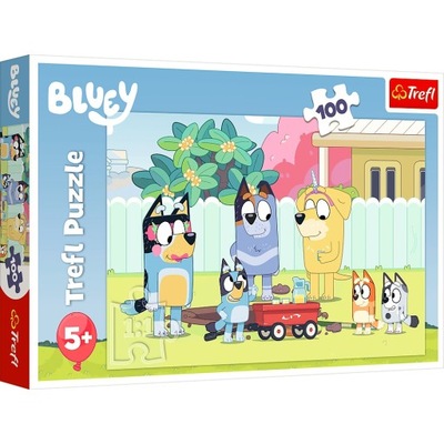 Puzzle Trefl 100 elementów: Wesoły Świat Bluey Puzzle 16471 5+ Lat