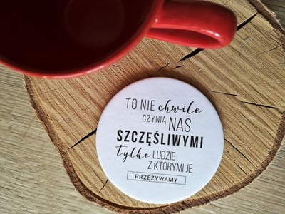 Podkładka korkowa okrągła - To nie chwile