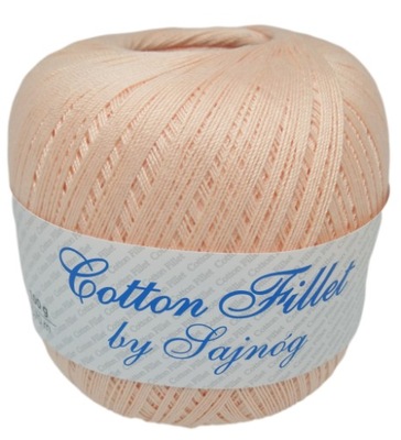 Kordonek Cotton Fillet SAJNÓG brzoskwiniowy 0025