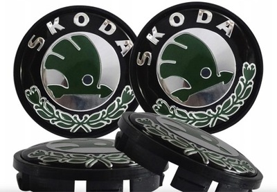 КОЛПАЧКИ SKODA 65 MM КОМПЛЕКТ 4 ШТУКИ 3B7601171