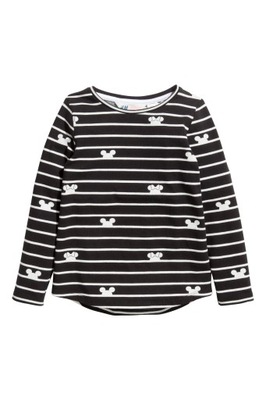 H&M Dżersejowy top Myszka Minnie 122/128