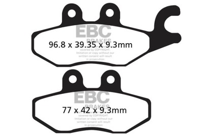 КОЛОДКИ ДИСКОВЫЕ ТОРМОЗНОЕ EBC SFA418 SKUTEROWE (KPL. NA 1 TARCZE) фото