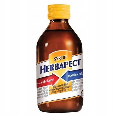 HERBAPECT syrop lek na kaszel suchy i mokry 240 g