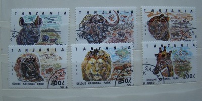 TANZANIA 1607 - 1613 Afryka SSAKI - kasow.
