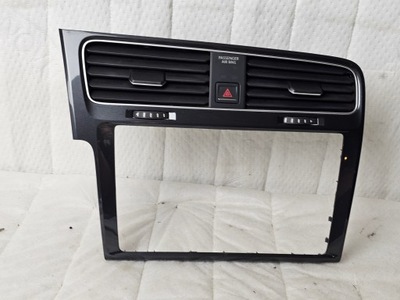 Рамка корпус радіо навігації дисплея vw golf vii 7 решітка обдув фото №1