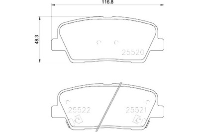 BREMBO KIA STINGER CK 06 17- KIA STINGER HATCHBACK VAN CK 06 17-  