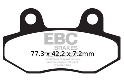 КОЛОДКИ ТОРМОЗНЫЕ EBC SFA086 SKUTEROWE (КОМПЛЕКТ. NA 1 ДИСКИ ТОРМОЗНЫЕ)