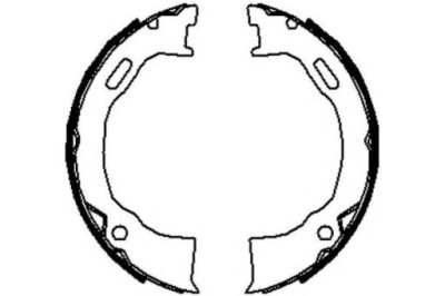 Ferodo fsb4070 набор колодка тормозных, тормоз стояночный фото №1