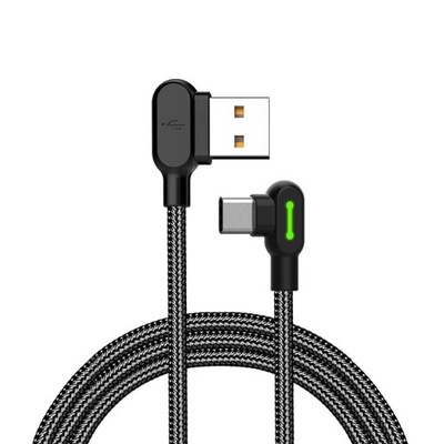 Kabel USB do USB-C kątowy Mcdodo CA-5280 LED, 0.5m