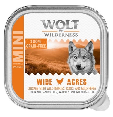 WOLF OF WILDERNESS MINI WIDE ACRES KURCZAK 150G