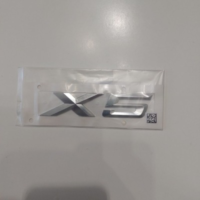 X5 emblemat znaczek napis chrom BMW X5 G05