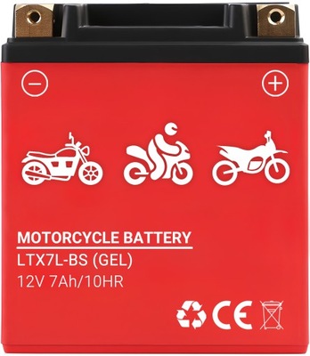 BATERÍA ZELOWY PARA SKUTERA MOTOCYKLA QUADA 12V 7AH PRAWY+ PRODUCTPS 2024  