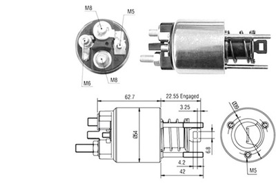 MAGNETI MARELLI ELEKTROMAGNES ARRANCADOR BMW 5 1.8-2.5 08.89-01.97  