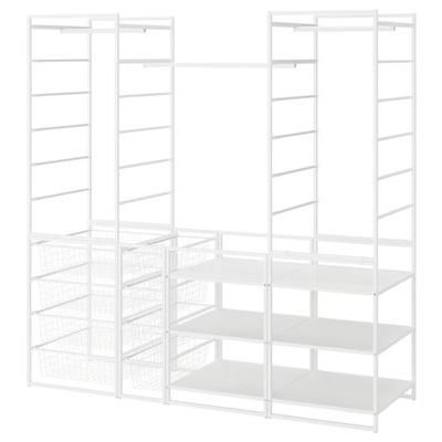 IKEA JONAXEL Kombinacja szafy biały 173x51x173 cm
