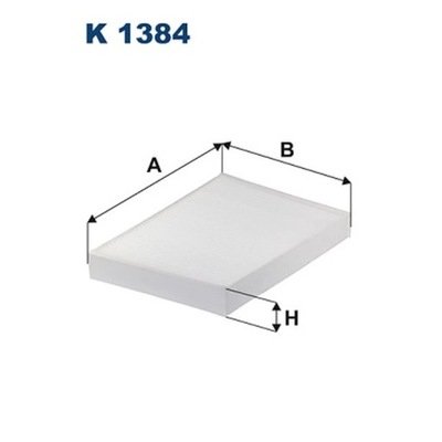 FILTR, VENTILACIÓN PRZESTRZENI PASAZERSKIEJ FILTRON K 1384  