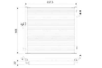 VALEO CONDENSADOR DE ACONDICIONADOR MERCEDES GL X166 GLE C292 GLE W166 GLS  