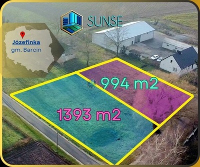 Działka, Józefinka, Barcin (gm.), 994 m²