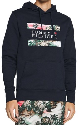 TOMMY HILFIGER BLUZA MESKA Z KAPTUREM JEANS R. XXL