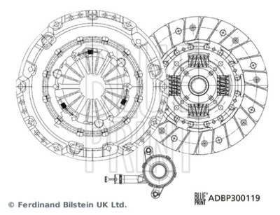 BLUE PRINT СЦЕПЛЕНИЕ КОМПЛЕКТ.